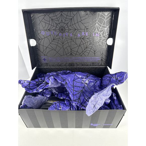 Dr. Martens Wednesday Adams Backpack, Corran Loafers, and Outcasts Are In Socks - Picture 16 of 16